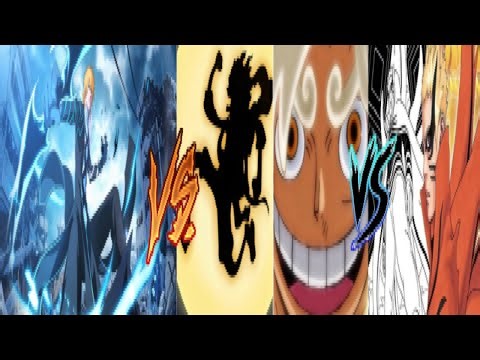 (all bankai Ichigo) vs (all devil fruits Luffy) vs (all doujustu infinite chakra Naruto)