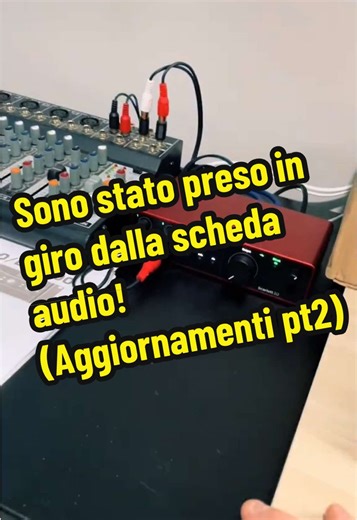 Devo farci una miniserie su questa scheda😂#schedaaudio#focusrite#scarlett#4th#generazione#audio#software#hardware#system#proaudio#caraudio#audio#passion#studio#monitor#viral#perte #neiperte #foryou#usb