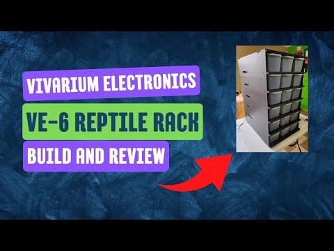 Vivarium Electronics VE-6 reptile rack build and review