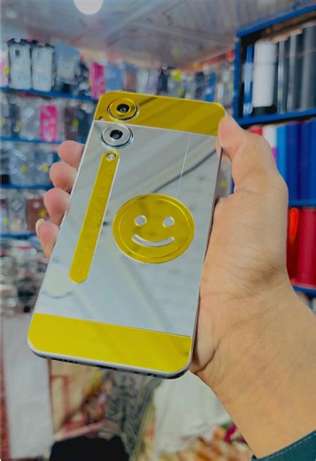 Vivo Y17s Golden & Silver Glass Customized Back Design ✨ | KMD Center 3 #vivoy17s #acrylic #kmd_center_3 #gold #silver @Tabi_KMD_DECORATION 🇬🇧 @vivo Pakistan