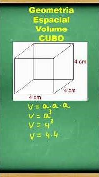 Geometria especial - volume do cubo #001