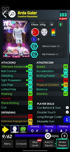 Arda Güler BEST Build Guide in eFootball 🎯 Smooth Dribbling & Playmaking#eFootball#ArdaGuler#pes