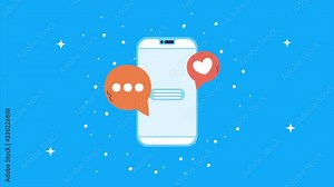 smartphone with social media icons