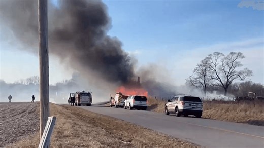 Home outside South Gifford burns to the ground