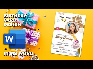 Happy Birthday Card Design In MS Word | Download FREE Template