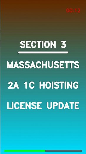 Massachusetts 2A + 1C Hoisting License 2026 — PASS BOTH Exams on Your FIRST Try!
