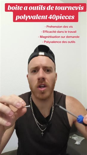 🛠️ Besoin d'une boîte à outils complète et pratique ? J'ai trouvé la solution parfaite sur TikTok ! Cette boîte de 40 pièces contient tout ce dont tu as besoin pour monter des meubles, réparer tes lunettes ou même ton téléphone. Et le clou du spectacle : un magnétiseur/démagnétiseur ! Dis-moi, quel est l'outil indispensable dans ta caisse à outils ?#tiktokshop #tournevismagnetique #humourtiktok #bricolage #tendance @