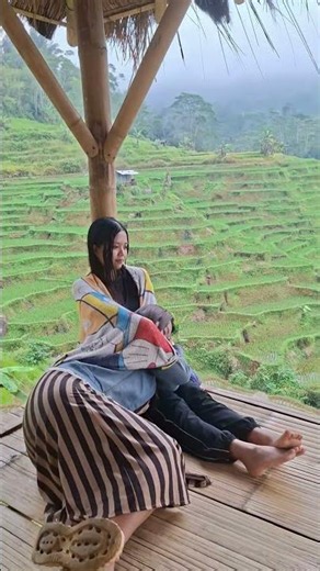 Breathtaking Rice Terrace Views & Cozy Moments 🌿 #Shorts #Bali