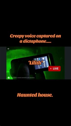 Creepy ghost voice captured on a live paranormal investigation!