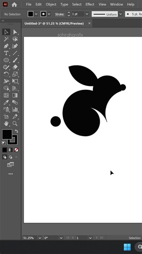 Rabbit Adobe Illustrator #logo #adobeillustrator #graphicdesign