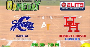 WATCH LIVE: Capital at Herbert Hoover: High School Softball, presented by Elite Roofing