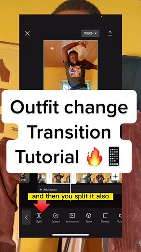 #CapCut outfit change transition tutorial. How to edit using CapCut on your phone. #howto #videoediting #tutorial #mrdanikings