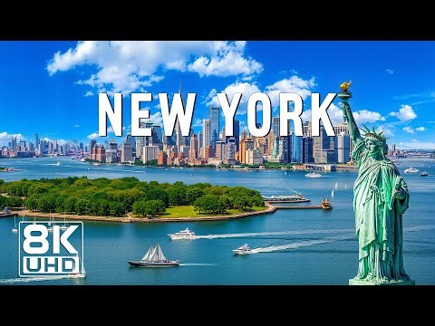 New York 8K UHD - The City That Never Sleeps with Iconic Skylines & Vibrant Streets