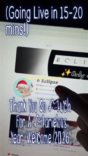 Going Live In 15 minutes!!! 😁 #editing #roblox #rblx #robloxedit #2025 #2026