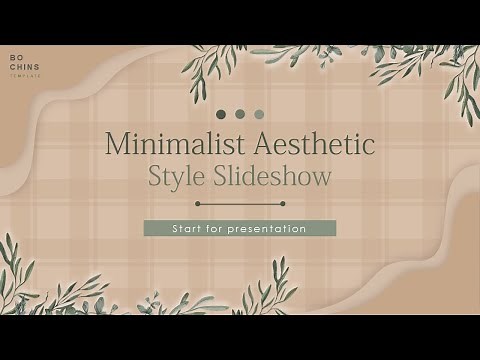Aesthetic PPT | Minimalist Animated Slide Easy Simple [ FREE TEMPLATE ]