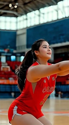 Insane Flexibility! Chinese Volleyball Star Stuns with Epic Leg Stretch 🔥🏐 #VolleyballSkills #shorts