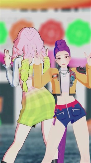 Brooklyn Blood Pop Dance 💋 Kpop Demon Hunters X DemonSlayer MMD