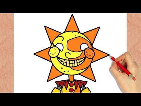 How Draw Sundrop - FNAF Security Breach