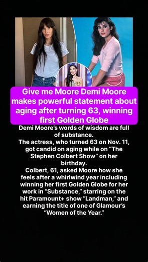 7.1K views · 11 reactions | Give me Moore Demi Moore makes powerful...