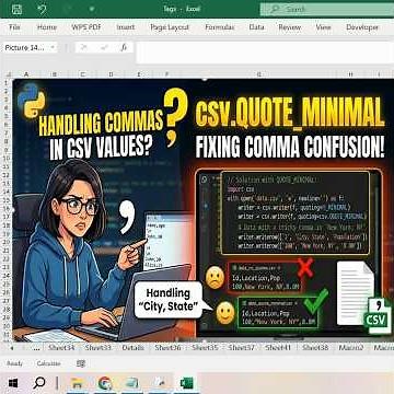 62 Handline comma values in csv quote minimal #coding #python #programming #logicbuilding