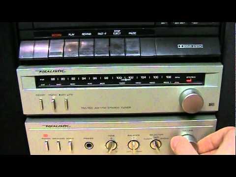 Realistic mini component stereo system