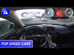 Opel Insignia OPC TOP SPEED DRIVE ON GERMAN AUTOBAHN