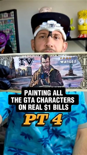 GTA 4 CUSTOM DOLLAR ART #GTA4 #GTA #nicobellic #ART #MONEY #fyp