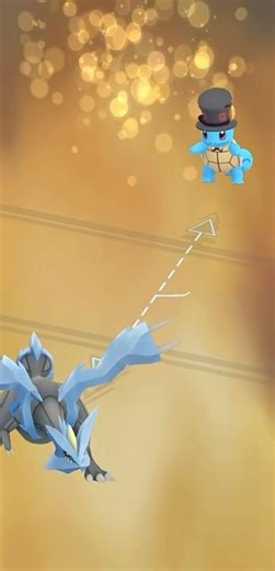 LUCKY Kyurem for RARE Halloween Squirtle 😱🎃 #PokemonGO #LuckyTrade #RarePokemon