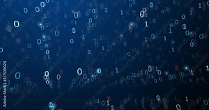 Flying Numbers and Particles in Cyberspace Animation