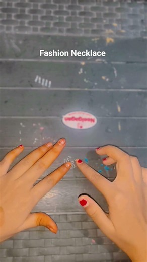 DIY fashion necklace easy step by step#diy#youtube#fyp