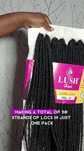LUSH SASHA LOCS Hair Review: Synthetic Fibre, 30 Strands of Lox - 360g Pack