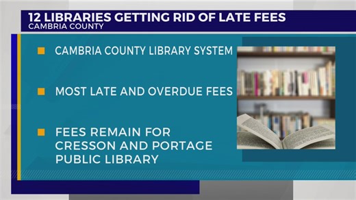 12 Cambria County libraries nix overdue book fee policies