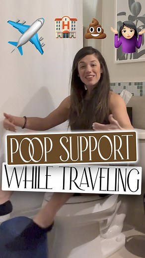 SAVE this for next time ya travel! #constipation #travel #poophacks #constipationproblems #constipated #hotel #poop #pooping | Liz Roman