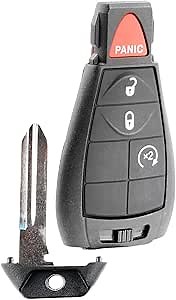 KeylessOption Keyless Entry Remote Car Key Fob Alarm for Ram 1500, 2500, 3500 GQ4-53T