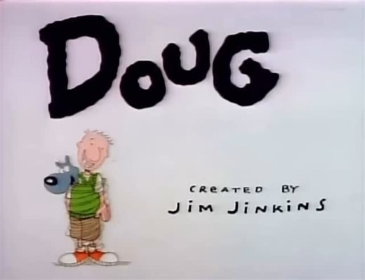 The iconic 90’s on Instagram: "On this day in 1991, Doug aired its first episode. The show focuses on the early adolescent life and zany hijinks of its title character, Douglas “Doug” Funnie, who experiences common predicaments while attending school in his new hometown of Bluffington. Doug narrates each story in his journal, and the show incorporates many imagination sequences. It became a top-rated show, inspiring various books, merchandise, a live musical stage show, and a theatrical feature,