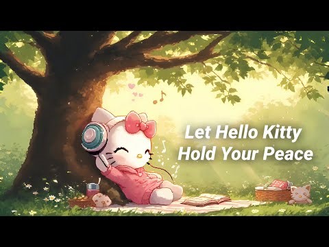 Chill with Hello Kitty | 10 Min Brown Noise for Relaxation