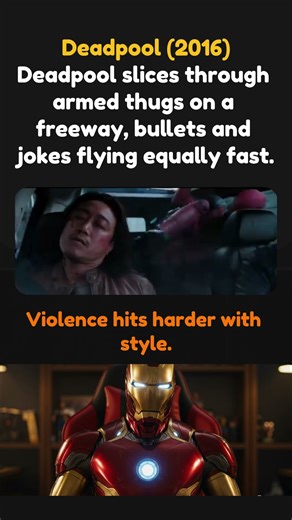 Deadpool (2016)Deadpool’s Highway Massacre #marvel #hollywood