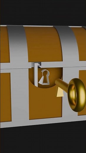 Tresure chest lock unlock mechanism