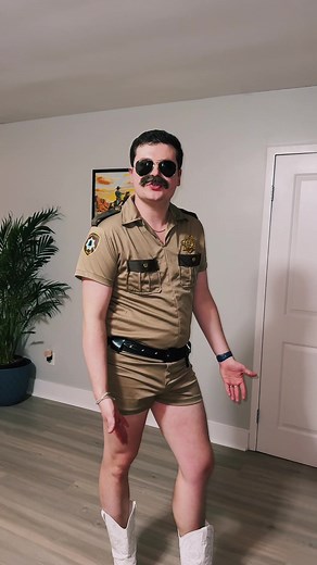 i’m just goofin… new boot goofin 👢 #halloween #reno911 #newbootgoofin #goofin #fyp