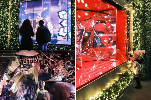 Exclusive | NYC’s dazzling holiday window displays from Bergdorf, Macy’s and Bloomingdale’s as Saks pulls back