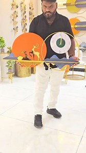 Timeless elegance meets nature's beauty with our enchanting decorative Metal Clock, adorned with a majestic deer pattern in multicolor hues. From vibrant orange to green and shimmering golds, this captivating piece adds a touch of whimsy and wonder to any wall, seamlessly complementing any interior aesthetic. [Metal Clocks, Decorative Clocks, Home Décor] #interiors #metaldecor #metalclocks #clocks #decorativeclocks #homeinterior #walldécor #interiordesign #interiordecorating #clockinterior #wal