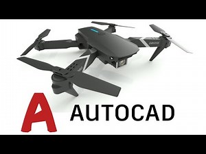 Modern drone in Autocad 3d part-2