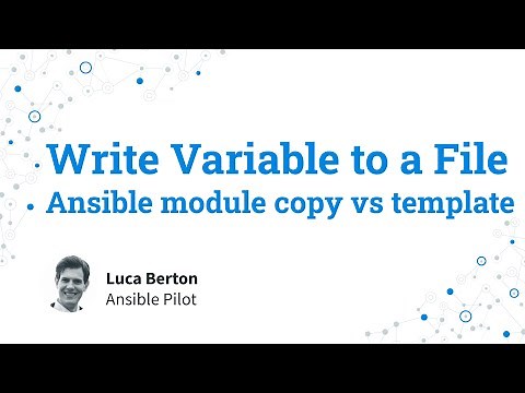 Write a Variable to File - Ansible module copy vs template