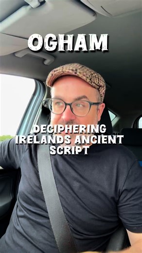 Aidan talks Ogham - Irelands ancient written alphabet deciphered by historians revealing a communication method the Celts had even before the coming of Christianity. We love to create a range of Ogham personalized gifts here; https://bit.ly/41Vva18 #ireland #irish #irelandbeauty #loveireland #irishdaily | Gifts of Ireland
