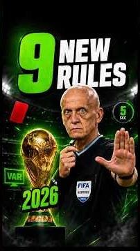 9 New Rules You Must Know Before the 2026 World Cup #WorldCup2026 #FIFA #fifanewrules