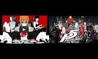 Mix of 2 videos from youtube : Persona 5 Opening Mashup