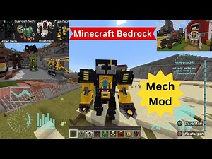 MECH-MOD in Minecraft! 🚀 Roboter, Maschinen & mehr! Minecraft Bedrock modpack