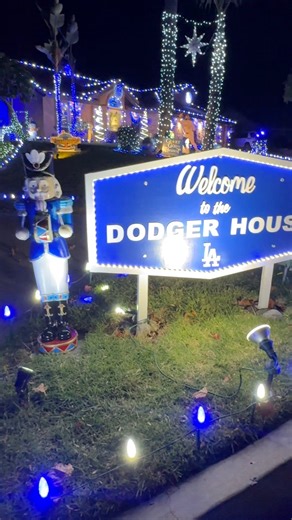 Went to see the Dodgers house Christmas display. A must see for Dodger fans! #christmaslights #dodgers #christmasdecorations #christmas2025 | Lisa Marie Haller