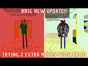 Playing With Raldi!! - Baldi's Basics in Gamemodes New Update!! - Baldi's Basics Mod