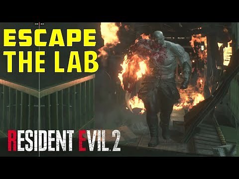 How to Escape the Lab | Defeat Mr. X - Super Tyrant | Leon's Story | Resident Evil 2